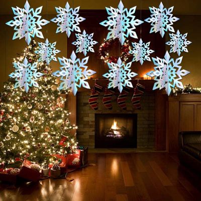 Ghirlanda di fiocchi di neve 3D (6 pezzi) | HOLOFLAKE