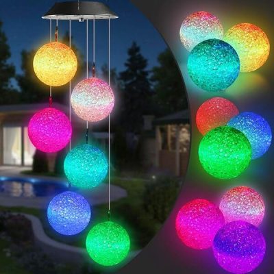 Luce LED solare a sospensione per giardino | AURAWIND