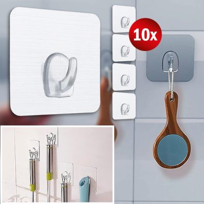 Ganci trasparenti da parete | STICKYHOOKS