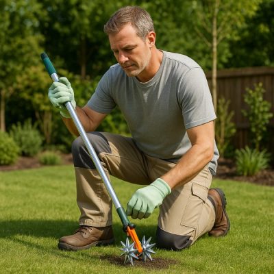 2‑in‑1: seminatrice da giardino e aeratore per prato | CULTIVATORKO