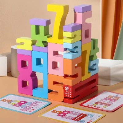 Blocchi numerici in legno Montessori (20 pz) | NUMBLOCK