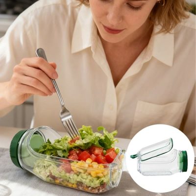 Contenitore per insalata a strati a prova di perdite | SALATINKA